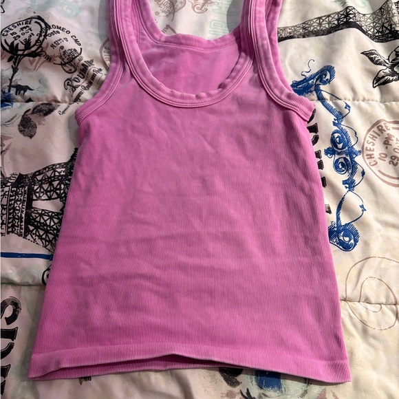 Nikibiki Raspberry Pink  Ribbed tank Top - Picture 5 of 5